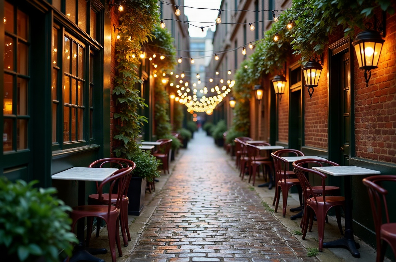 A skyline view of Melbourne's city centre and laneways